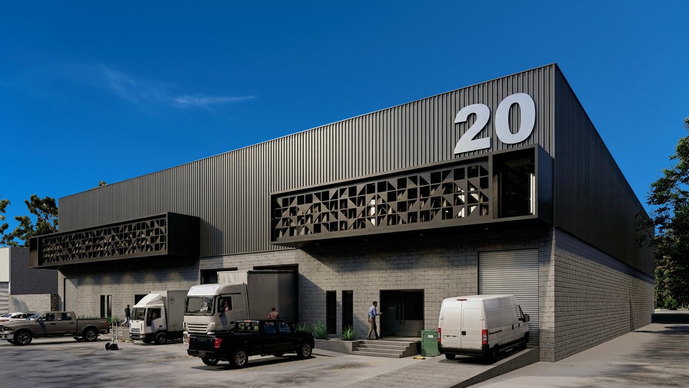 Bodega en renta en El Salto: fachada de la nave nueva en Burg Park