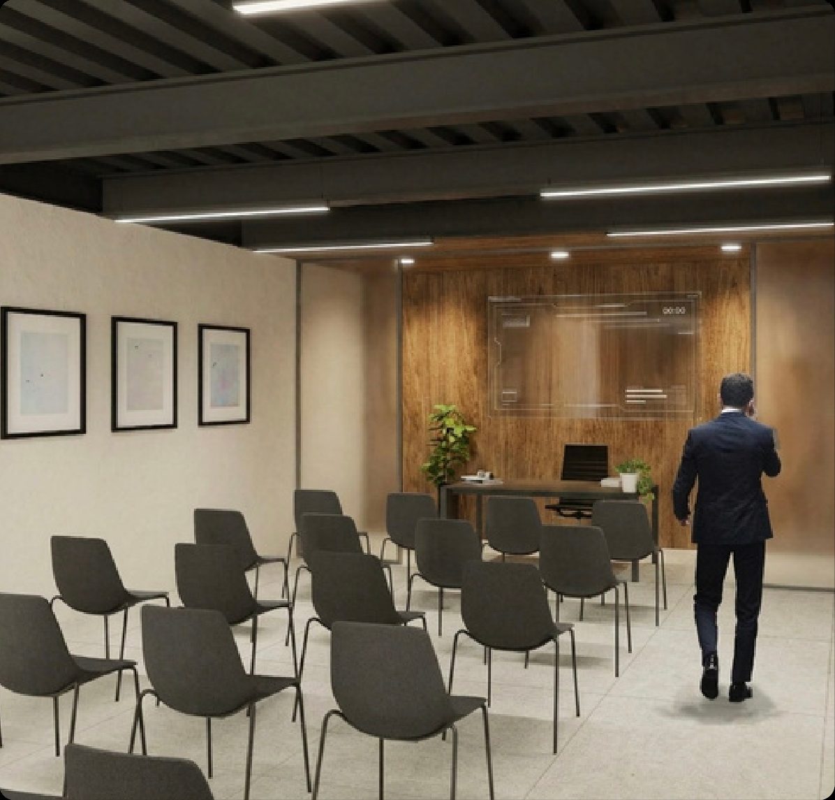 Sala de capacitación para 30 personas en el Business Center