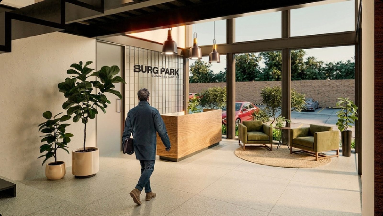 Recepción del Business Center de Burg Park