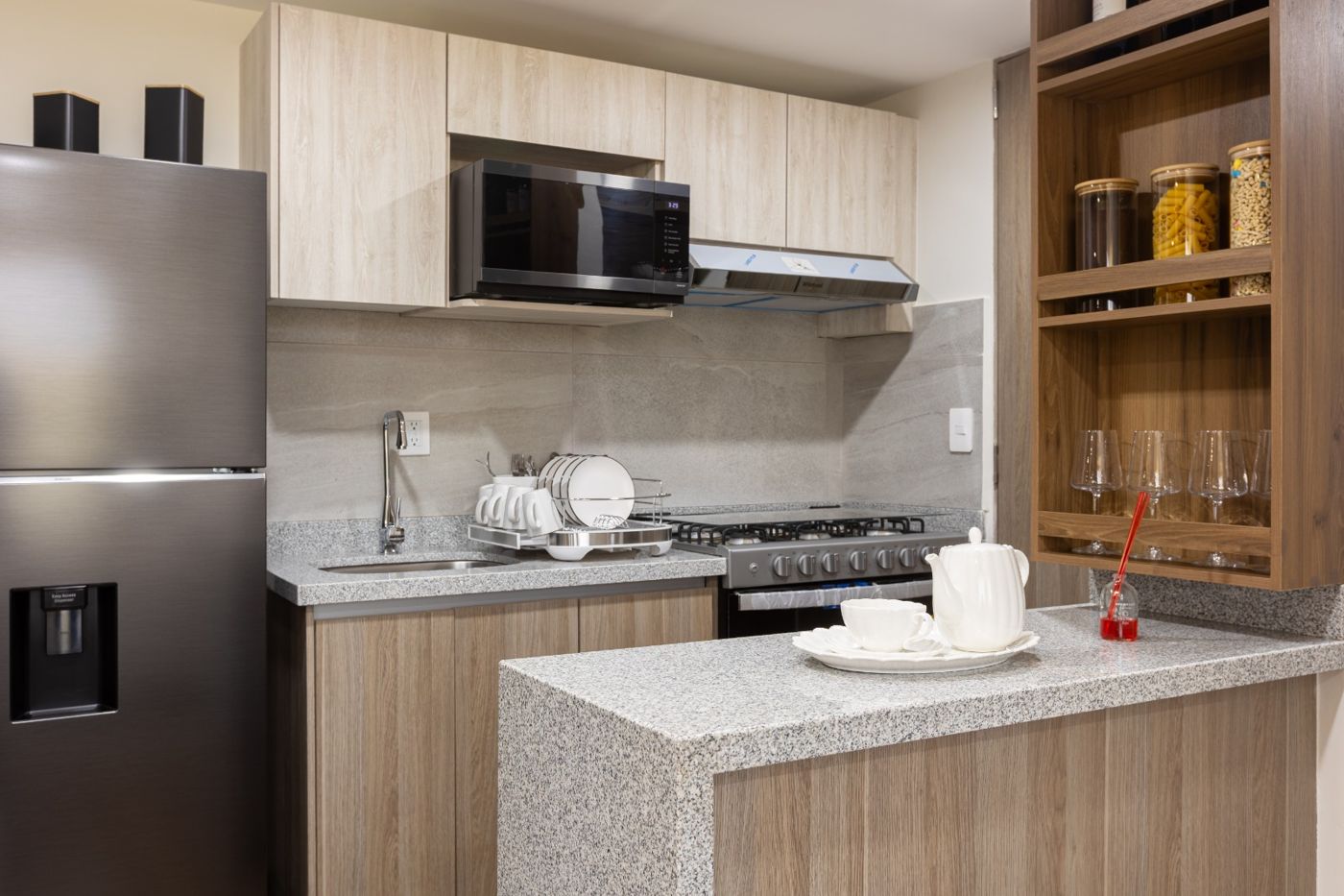 Cocina integral de departamento en venta en Zapopan