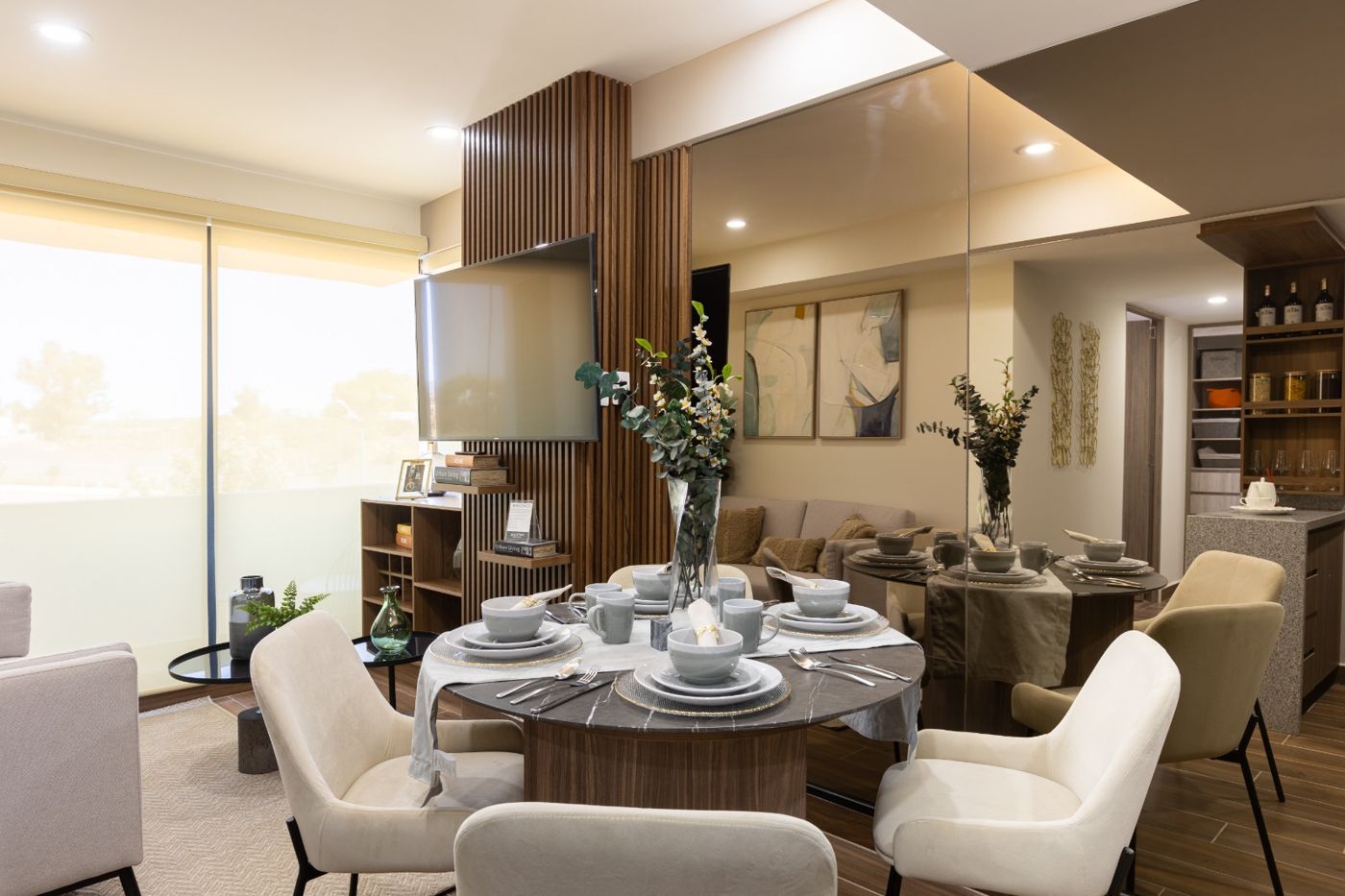 Comedor de departamento de 2 recámaras en venta en Zapopan