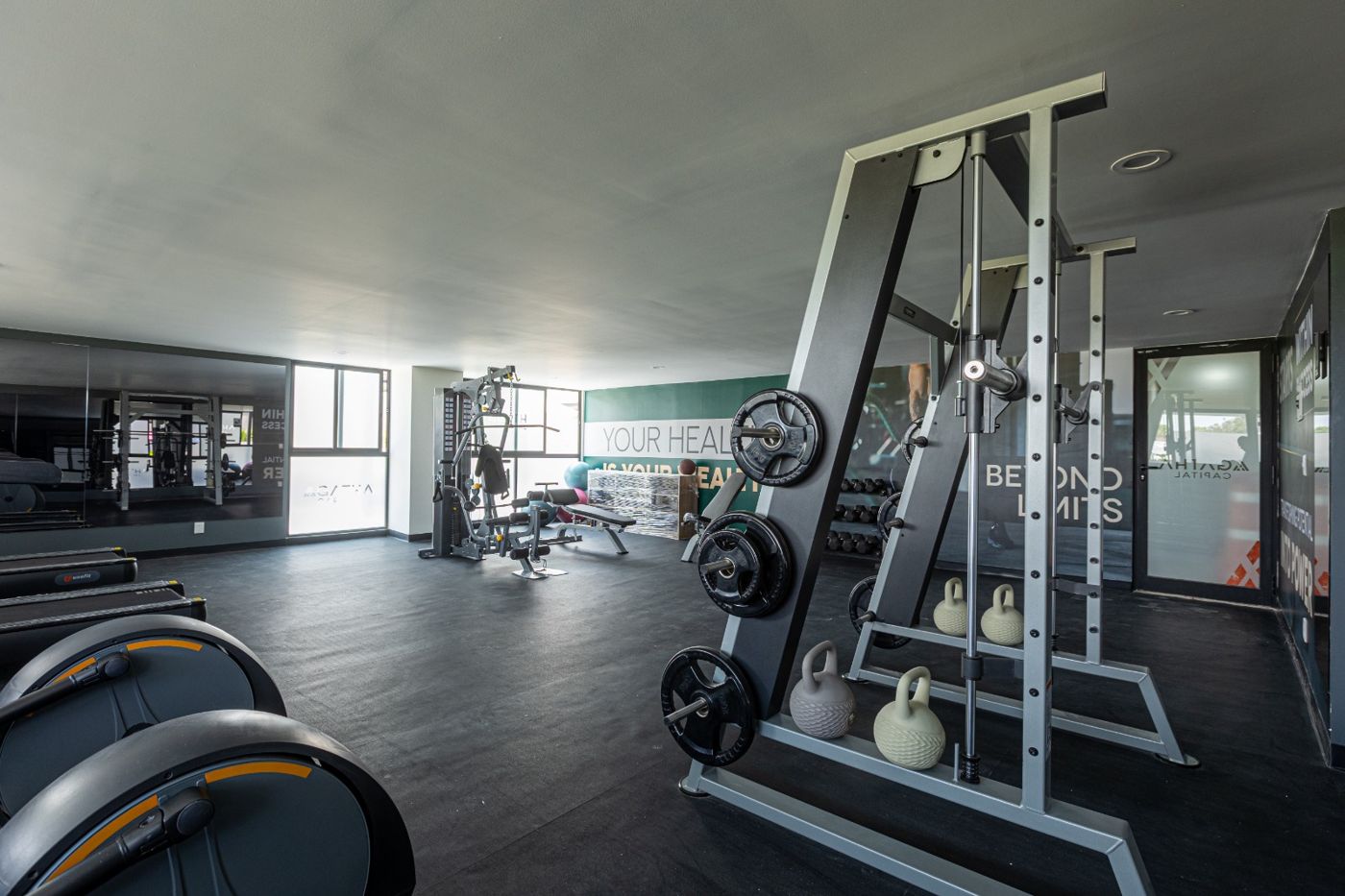 Gimnasio del desarrollo de departamentos en Zapopan